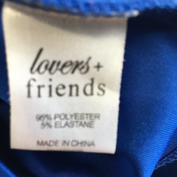 Lovers + Friends Worth The Waist Criss Cross Back Blue Dress Size S - Picture 12 of 12